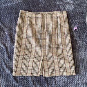 J Crew plaid pencil skirt